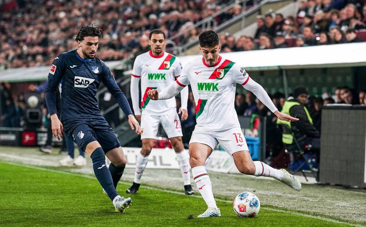 德甲联赛最新积分榜：霍芬海姆客场战平奥格斯堡